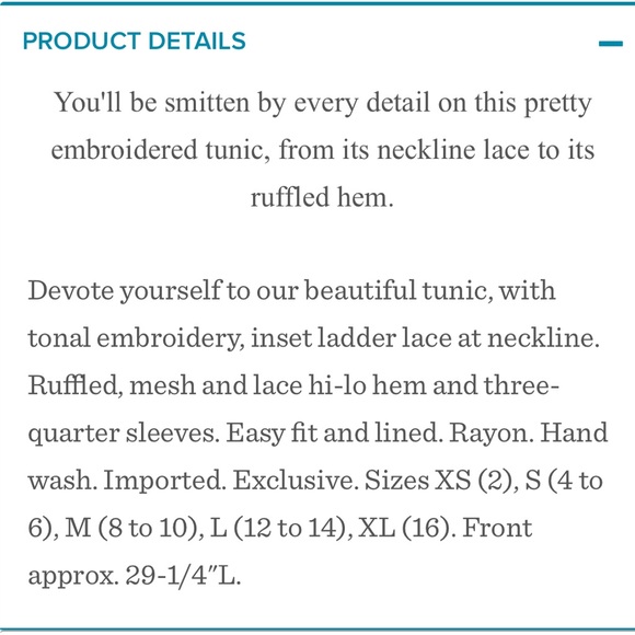 Sundance Bethrothed Embroidered Tunic medium - Picture 7 of 9